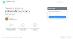 Desktop Screenshot of milieusticker.com