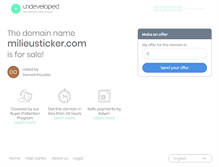 Tablet Screenshot of milieusticker.com